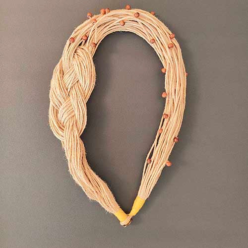 Assam Beige Jute Dori Neckpiece