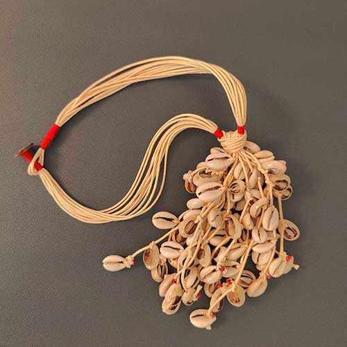 Peru Cowrie Hand Made  Sustainable Fashion Jewelry Neckpiece