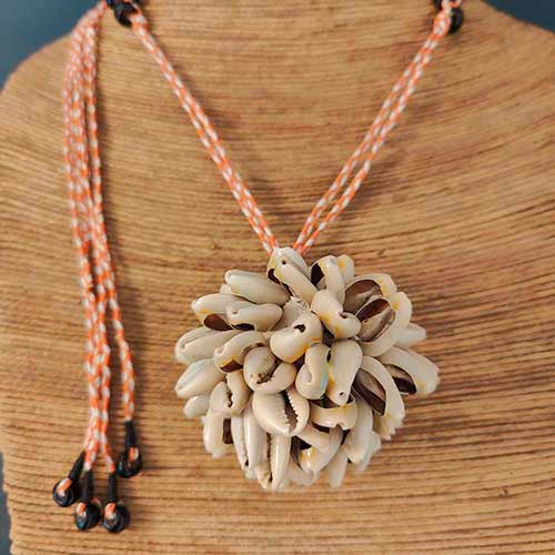 Zambi Cowrie Hand Made  Sustainable Fashion Jewelry Neckpiece