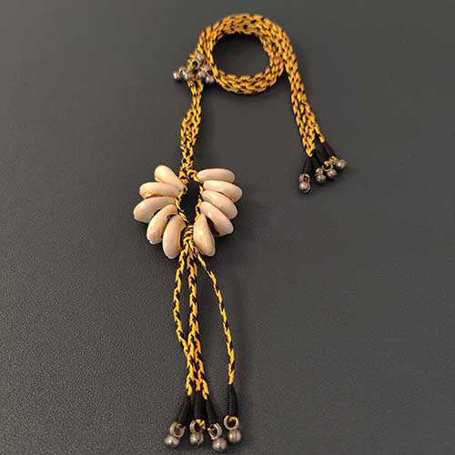 Rabari Yellow/Black Cowrie Neckpiece