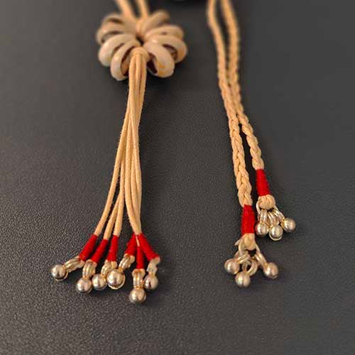 Rabari Ecru Red Cowrie Neckpiece