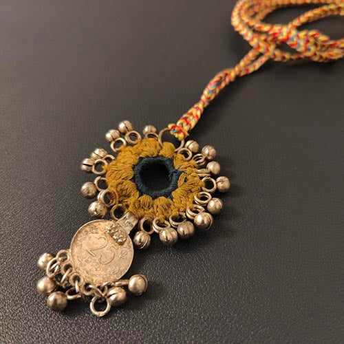 Tunisia Chartreuse Hand Crochet Sustainable Fashion Jewelry Neckpiece