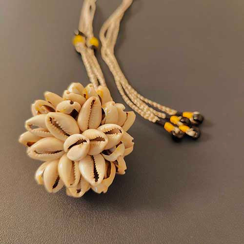 Mozam Cowrie Hand Made  Sustainable Fashion Jewelry Neckpiece