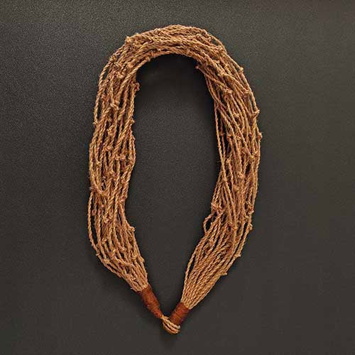 Twist Beige Jute Dori Neckpiece