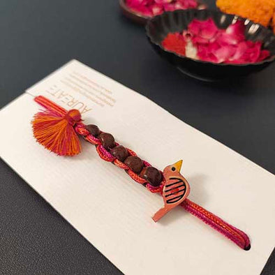 Chiriya Pink Cotton Handmade Adult Rakhi