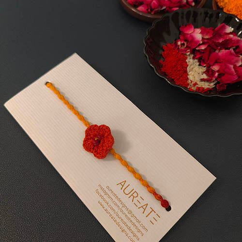 Phool Crochet Multi Cotton Handmade Rakhi Set of 4
