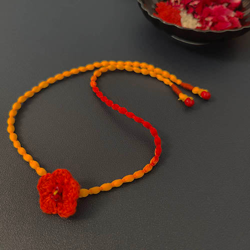 Phool Crochet Multi Cotton Handmade Rakhi Set of 4