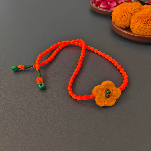 Phool Crochet Multi Cotton Handmade Rakhi Set of 4