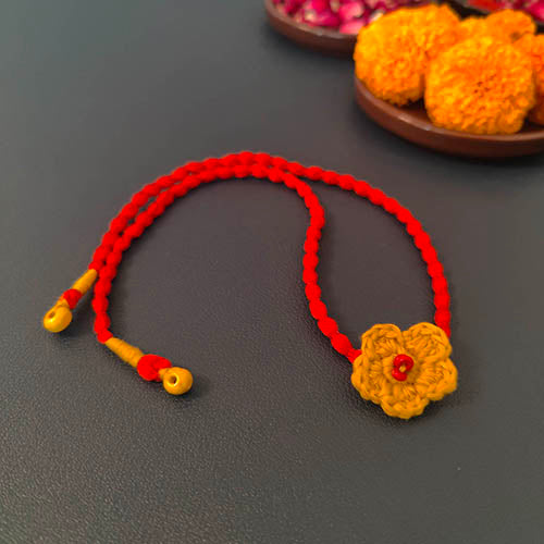 Phool Crochet Multi Cotton Handmade Rakhi Set of 4