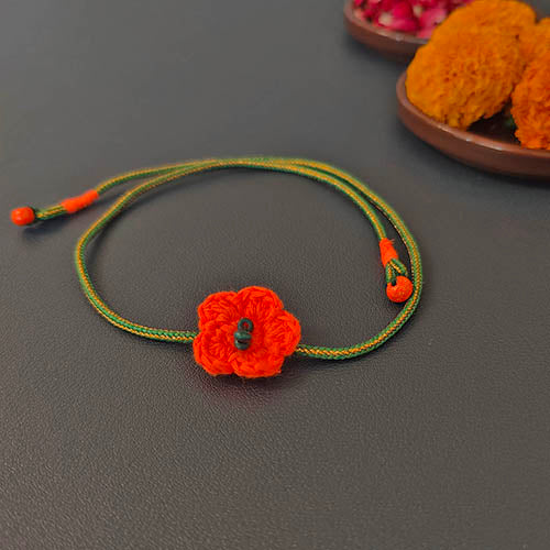 Phool Crochet Multi Cotton Handmade Rakhi Set of 4