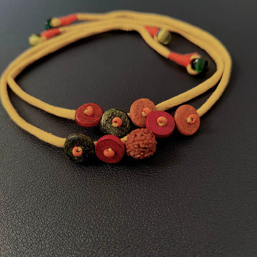 Amber Bracelet Handmade Adult Rakhi set of 2