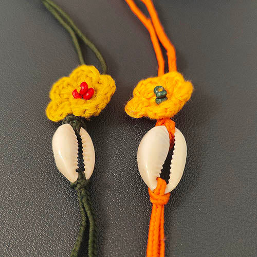 Phool Cotton Crochet Dori Rakhi set of 2