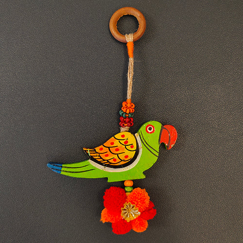 Tota Orange Bird Toran Door Charm