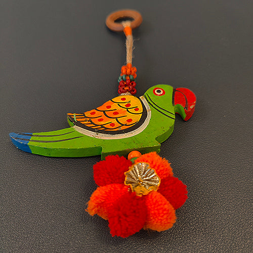 Tota Orange Bird Toran Door Charm