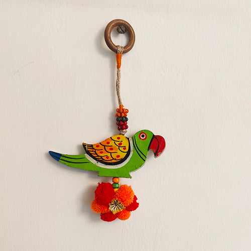 Tota Orange Bird Toran Door Charm