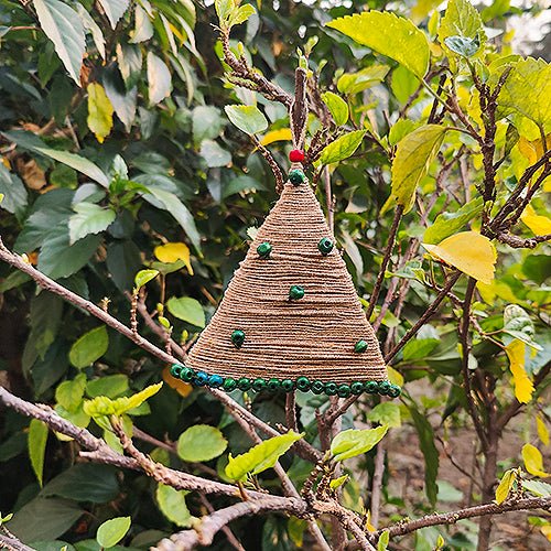 X'mas Tree Jute dori Christmas Hanging