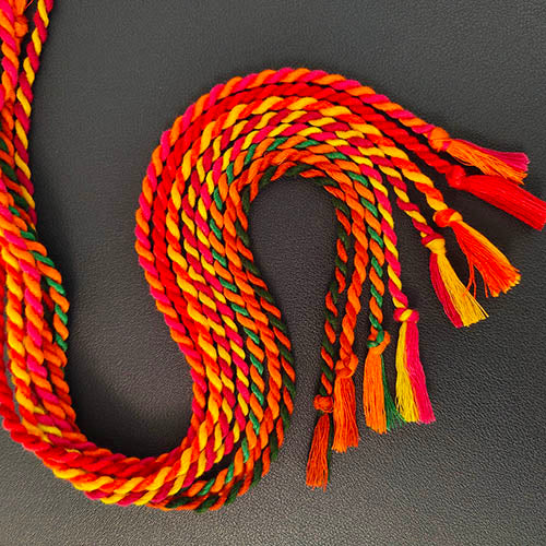 Rainbow String Cotton Thread Handmade Rakhi (set of 8)