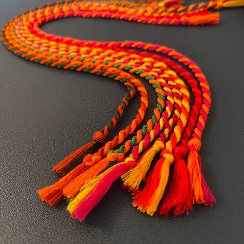 Rainbow String Cotton Thread Handmade Rakhi (set of 8)