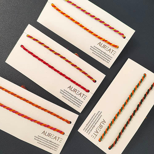 Rainbow String Cotton Thread Handmade Rakhi (set of 8)