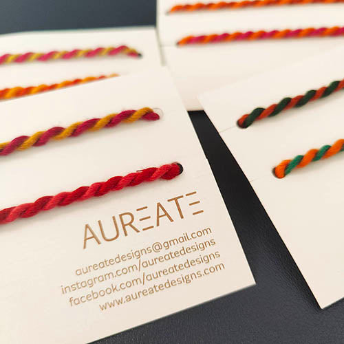 Rainbow String Cotton Thread Handmade Rakhi (set of 8)