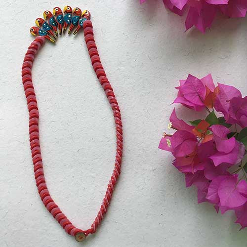 Chiriya Red Button Neckpiece