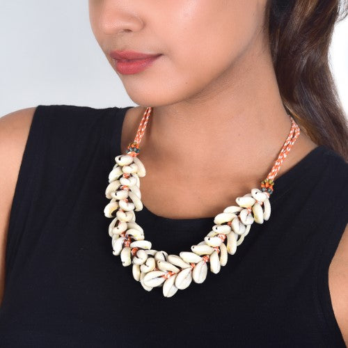 Malabar Cowrie Hand Made Sustainable Fashion Jewelry Neckpiece