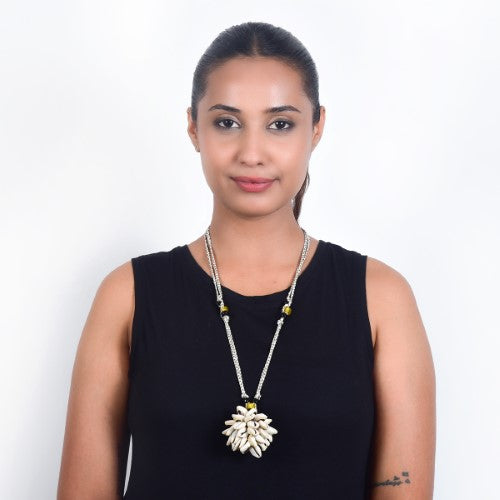 Mozam Cowrie Hand Made  Sustainable Fashion Jewelry Neckpiece