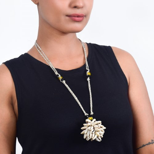 Mozam Cowrie Hand Made  Sustainable Fashion Jewelry Neckpiece