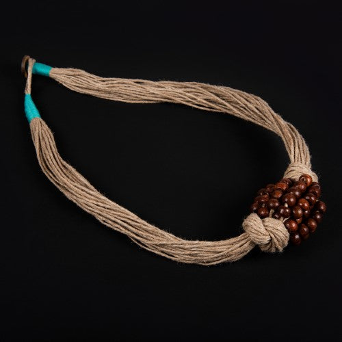 Coremantel Beige Jute Dori Neckpiece