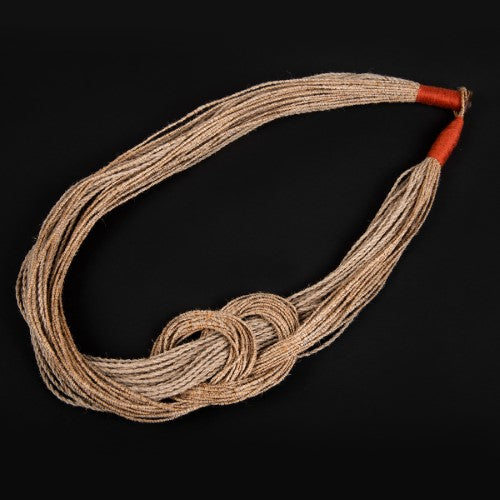 Agni Natural Brown Copper Jute Dori Neckpiece