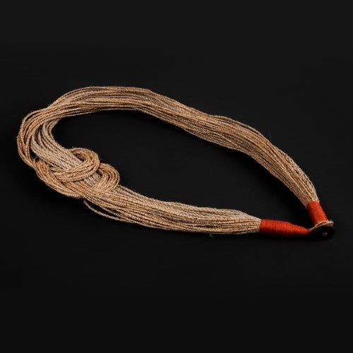 Agni Natural Brown Copper Jute Dori Neckpiece