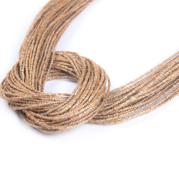 Loop Beige Copper Jute Dori Neckpiece