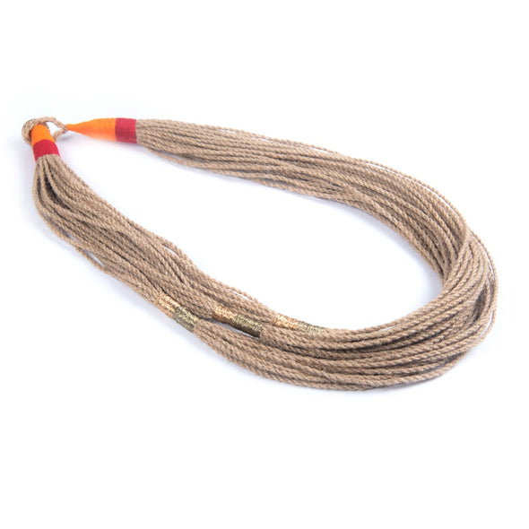 Sha Beige Gold Jute Dori Neckpiece