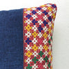 Blue Banjara Embroidery Cushion