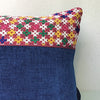 Blue Banjara Embroidery Cushion