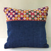 Blue Banjara Embroidery Cushion