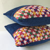 Blue Banjara Embroidery Cushion