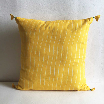 Mango Lehariya Shibori Cushion Cover