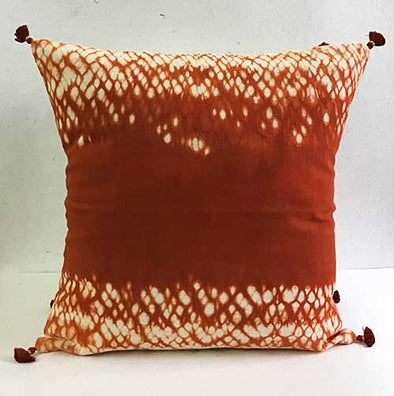 Auburn Ruching Shibori Cushion Cover