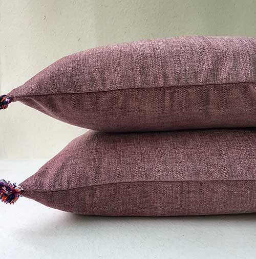 Coral Velvet Plain Cushion Cover – Aureatedesigns