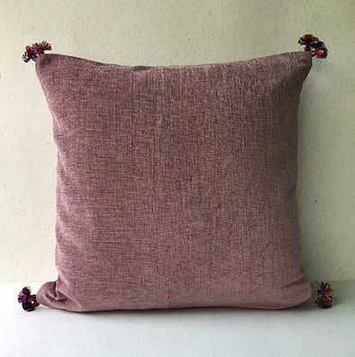 Coral Velvet Plain Cushion Cover
