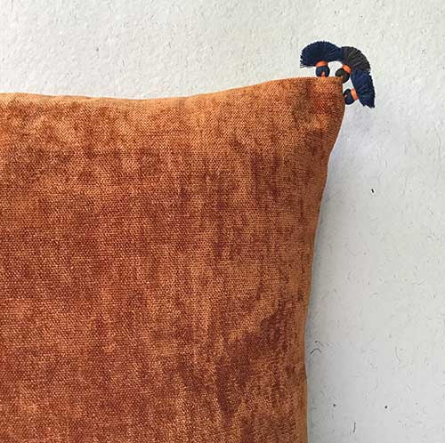 Auburn Velvet Plain Cushion Cover