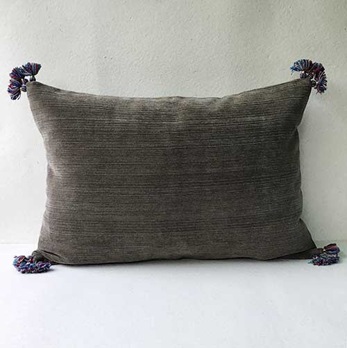 Monsoon Velvet Plain Lombard Cushion Cover