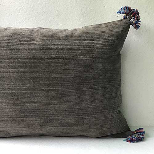 Monsoon Velvet Plain Lombard Cushion Cover