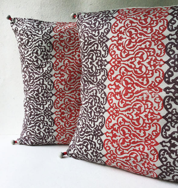 Ottoman Impressions Block Printed Cushion