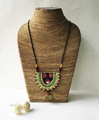 Kaalo Hand embroidered Sustainable Fashion Jewelry Neckpiece