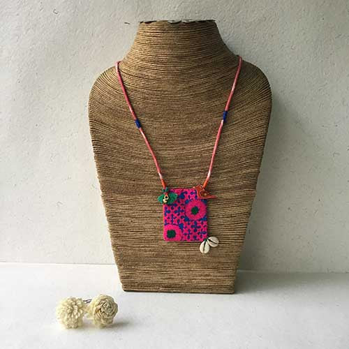 Gulabee Hand Embroidered  Sustainable Fashion Jewelry Neckpiece