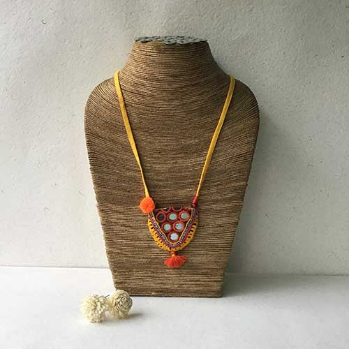 Khel Hand Embroidered  Sustainable Fashion Jewelry Neckpiece