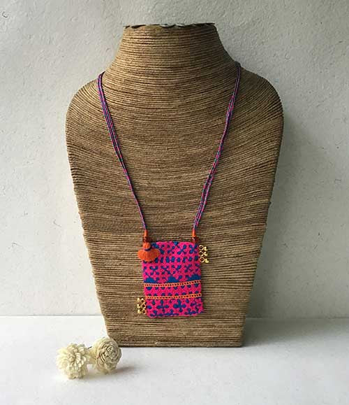 Sufi Hand Embroidered Sustainable Fashion Jewelry Neckpiece