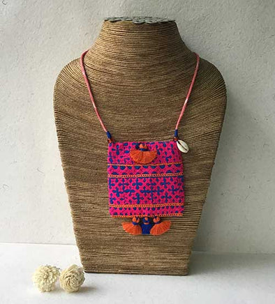 Surat Hand Embroidered  Sustainable Fashion Jewelry Neckpiece